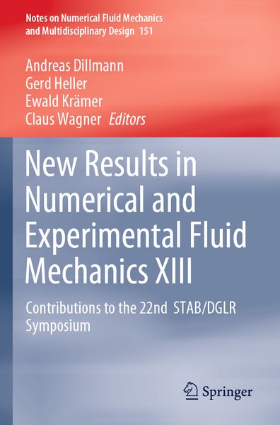Produktbild: New Results in Numerical and Experimental Fluid Mechanics XIII