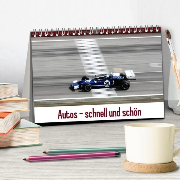 Produktbild: Autos - schnell und sch&ouml;n (Tischkalender 2027 DIN A5 quer), CALVENDO Monatskalender