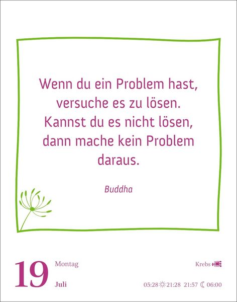 Produktbild: Heute ist dein Tag! Tagesabrei&szlig;kalender 2027 - 313 positive Zitate f&uuml;r 2027
