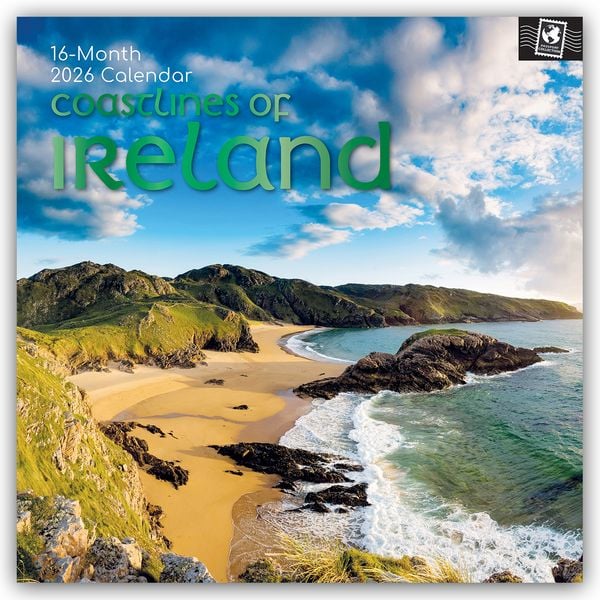 Produktbild: Coastlines of Ireland – Irlands Küsten 2026 – 16-Monatskalender