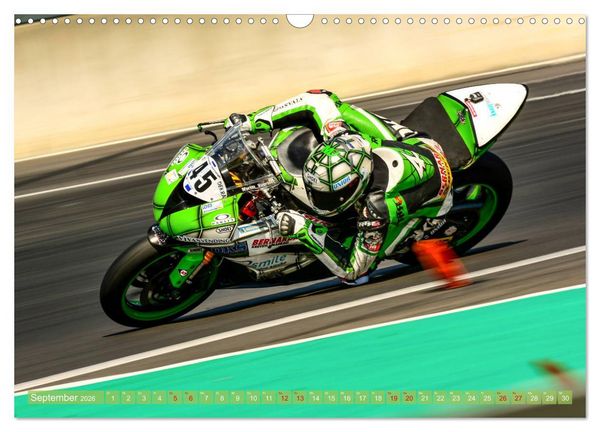 Produktbild: Motorrad Rennsport (Wandkalender 2026 DIN A3 quer), CALVENDO Monatskalender