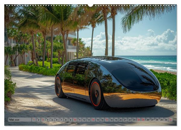 Produktbild: Zukunft Auto - Design, Autos und autonomes Fahren der Zukunft (hochwertiger Premium Wandkalender 2026 DIN A2 quer), Kunstdruck in Hochglanz