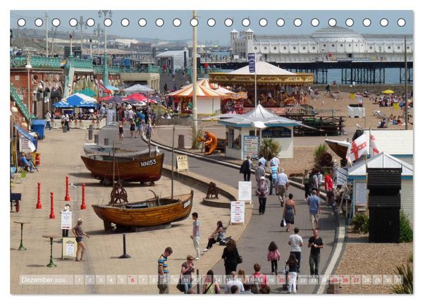 Produktbild: Brighton Pier Bunter Sommer (Tischkalender 2026 DIN A5 quer), CALVENDO Monatskalender