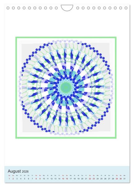 Produktbild: Transluzent-Mandalas (Wandkalender 2026 DIN A4 hoch), CALVENDO Monatskalender