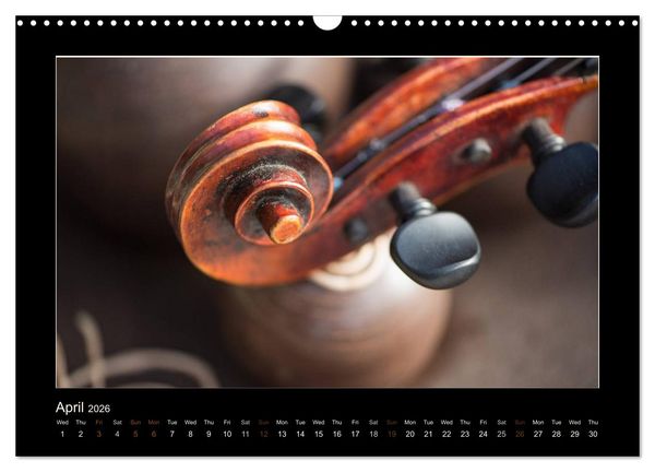 Produktbild: A violin only (Wall Calendar 2026 DIN A3 landscape), CALVENDO 12 Month Wall Calendar