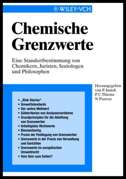 Produktbild: Chemische Grenzwerte