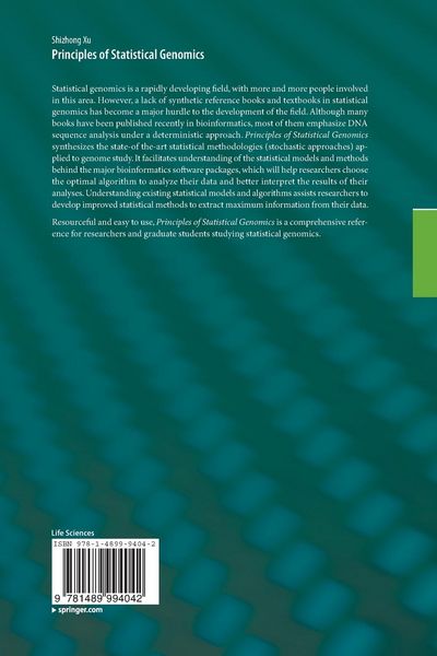 Produktbild: Principles of Statistical Genomics
