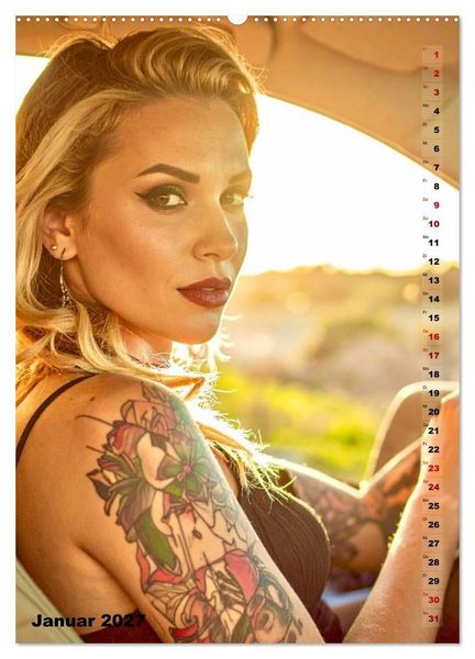 Produktbild: Tattoo Beautys (Wandkalender 2027 DIN A2 hoch), CALVENDO Monatskalender