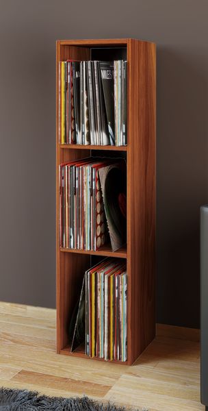Produktbild: Holz Schallplatten LP Stand Regal Platto 3fach