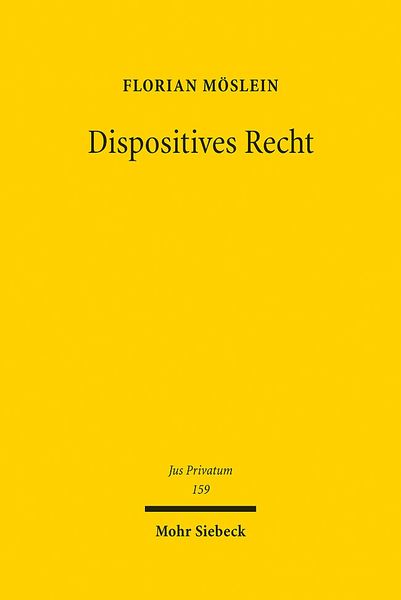 Produktbild: Dispositives Recht