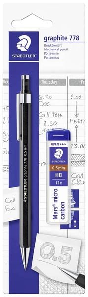 Produktbild: STAEDTLER 7785ABK25D Druckbleistift 0.5mm Bezeichnung der H&auml;rte: B