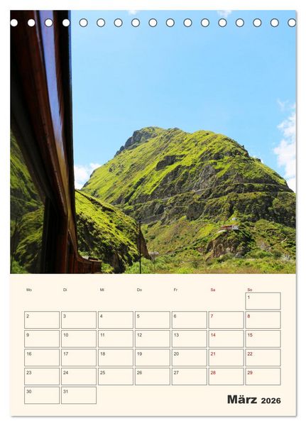 Produktbild: Ecuador - Terminplaner (Tischkalender 2026 DIN A5 hoch), CALVENDO Monatskalender
