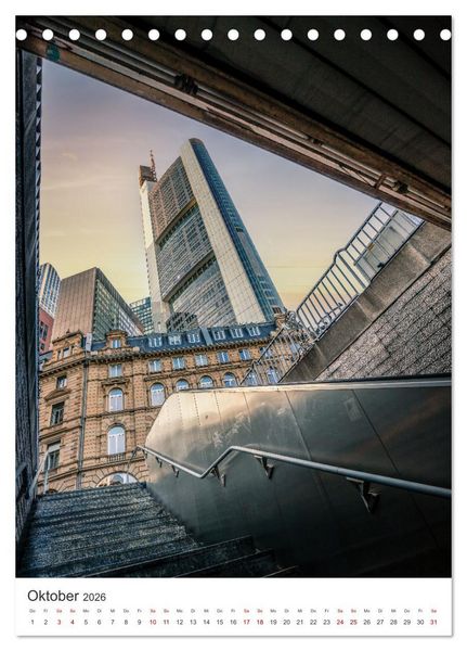 Produktbild: Frankfurt am Main, eine Stadt voller Magie (Tischkalender 2026 DIN A5 hoch), CALVENDO Monatskalender