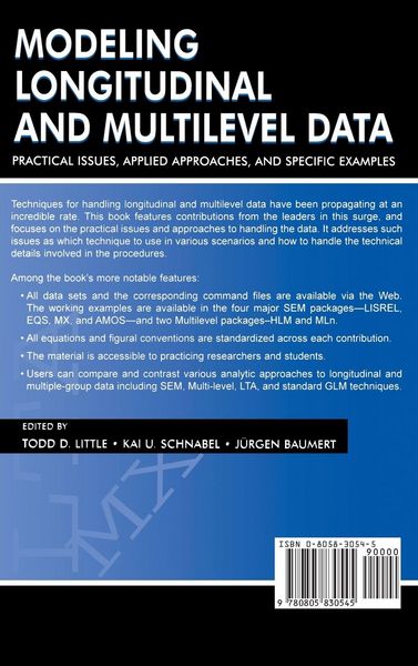 Produktbild: Modeling Longitudinal and Multilevel Data