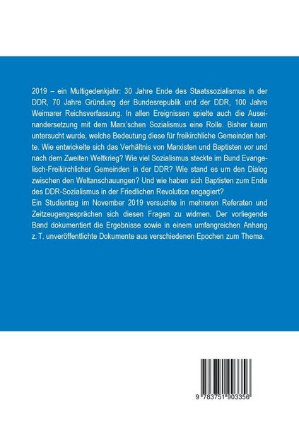 Produktbild: Baptismus und Sozialismus