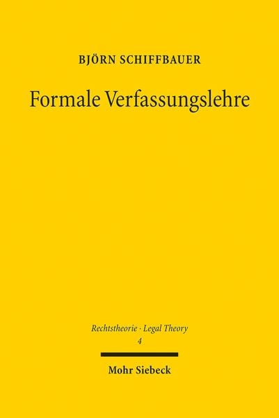 Produktbild: Formale Verfassungslehre