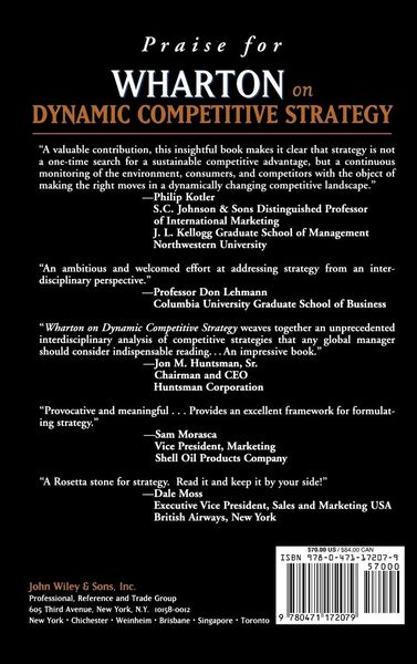 Produktbild: Wharton on Dynamic Competitive Strategy