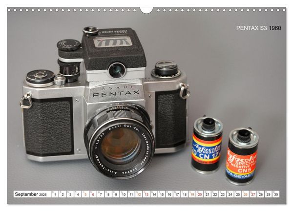 Produktbild: Spiegelreflexkameras der 1950er-1980er Jahre (Wandkalender 2026 DIN A3 quer), CALVENDO Monatskalender