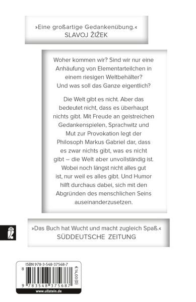 Produktbild: Warum es die Welt nicht gibt