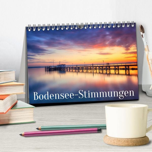 Produktbild: Bodensee-Stimmungen (Tischkalender 2026 DIN A5 quer), CALVENDO Monatskalender