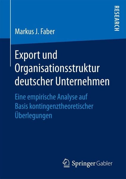 Produktbild: Export und Organisationsstruktur deutscher Unternehmen