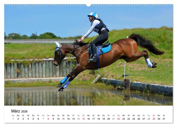 Produktbild: Vielseitigkeitsreiten (hochwertiger Premium Wandkalender 2026 DIN A2 quer), Kunstdruck in Hochglanz