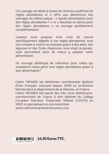 Produktbild: Menus d'automne adapt&eacute;s aux r&egrave;gles abondantes.