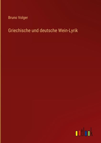 Produktbild: Griechische und deutsche Wein-Lyrik