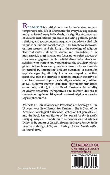 Produktbild: Handbook of the Sociology of Religion