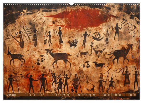 Produktbild: Steinzeit Galerie (hochwertiger Premium Wandkalender 2026 DIN A2 quer), Kunstdruck in Hochglanz