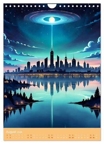 Produktbild: Galaktische Tr&auml;ume (Wandkalender 2026 DIN A4 hoch), CALVENDO Monatskalender