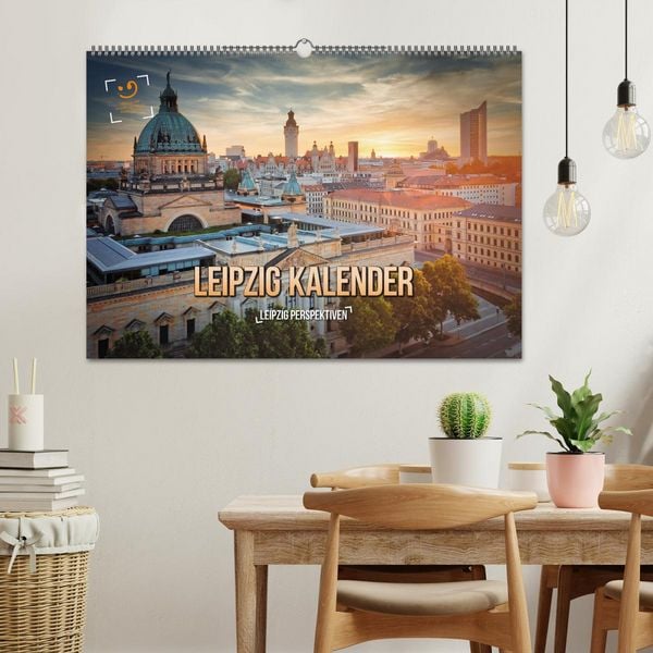 Produktbild: Leipzig Kalender Perspektiven (Wandkalender 2026 DIN A2 quer), CALVENDO Monatskalender