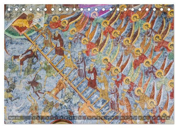 Produktbild: Kl&ouml;ster in der Bucovina (Tischkalender 2026 DIN A5 quer), CALVENDO Monatskalender