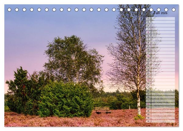 Produktbild: Heidespaziergang (Tischkalender 2026 DIN A5 quer), CALVENDO Monatskalender
