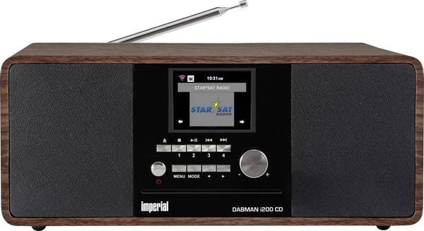 Imperial DABMAN i200CD Internet Tischradio DAB+, UKW, Internet Bluetooth®, DLNA, WLAN, AUX, Internetradio DLNA-fähig Hol