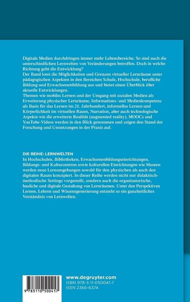 Produktbild: Lernen in virtuellen R&auml;umen