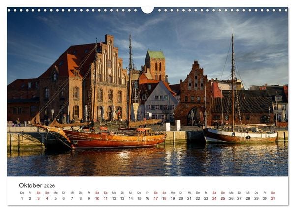 Produktbild: Unser sch&ouml;nes Wismar (Wandkalender 2026 DIN A3 quer), CALVENDO Monatskalender