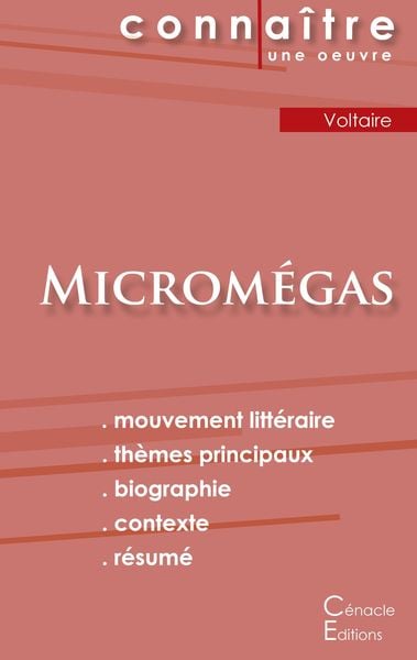 Produktbild: Fiche de lecture Microm&eacute;gas de Voltaire (Analyse litt&eacute;raire de r&eacute;f&eacute;rence et r&eacute;sum&eacute; complet)
