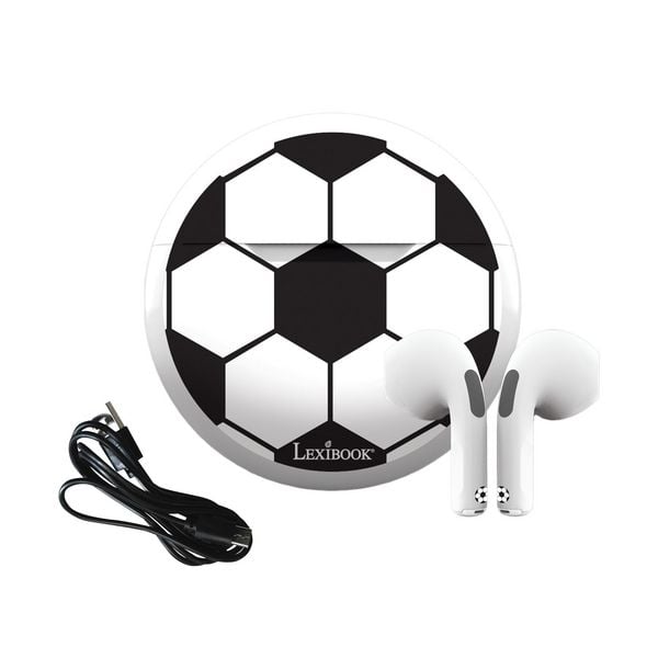 Produktbild: Fu&szlig;ball-Bluetooth-Kopfh&ouml;rer mit Ladecase