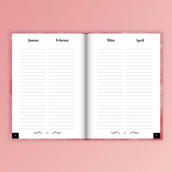 Produktbild: Adressbuch mit Geburtstagskalender | Kontaktbuch in DIN A5| Telefonregister & Adressbuch mit Telefonnummer, Adresse, E-Mail | Telefonbuch rosa