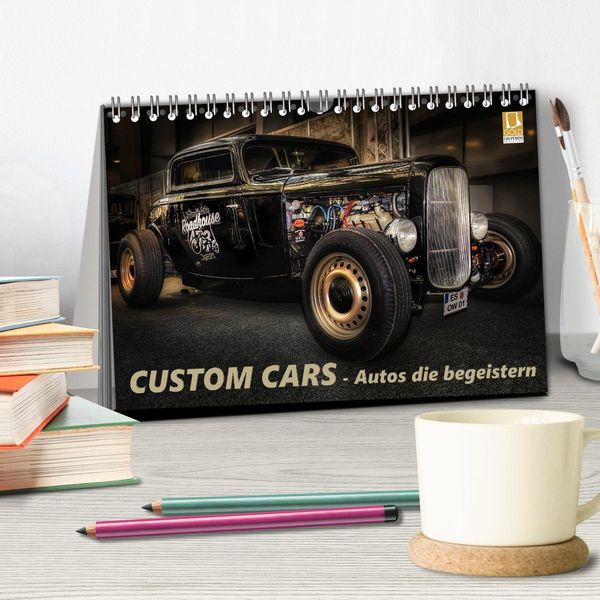 Produktbild: Custom Cars - Autos die begeistern (Tischkalender 2026 DIN A5 quer), CALVENDO Monatskalender