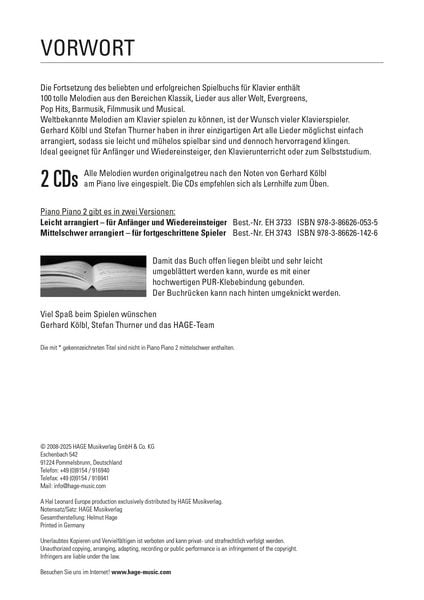 Produktbild: Piano Piano 2 leicht + 2 CDs