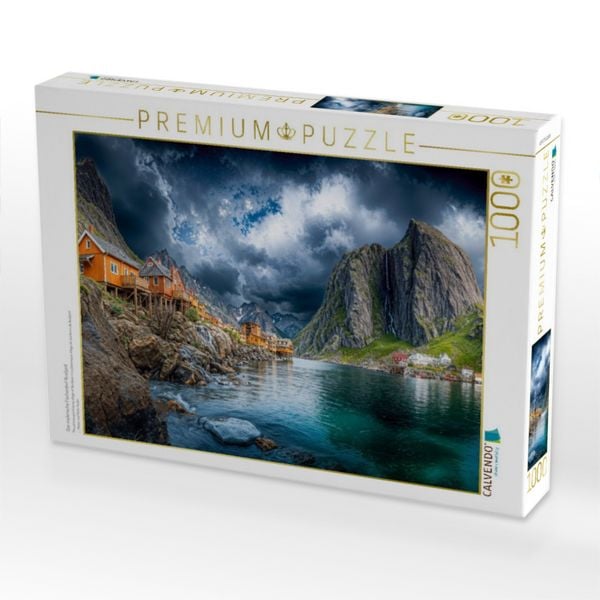 Produktbild: CALVENDO Puzzle Das malerische Fischerdorf Nusfjord | 1000 Teile Lege-Gr&ouml;&szlig;e 64x48cm Foto-Puzzle f&uuml;r gl&uuml;ckliche Stunden