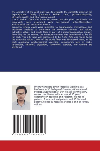 Produktbild: Phytochemical and Antimicrobial Studies of Dracaena Reflexa Lam.