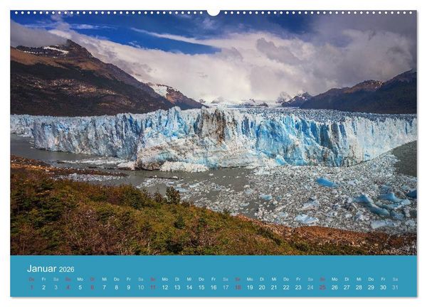 Produktbild: Farbenfrohes Patagonien (hochwertiger Premium Wandkalender 2026 DIN A2 quer), Kunstdruck in Hochglanz