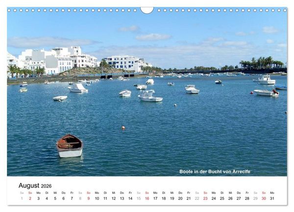 Produktbild: Die Canarischen Inseln - Lanzarote (Wandkalender 2026 DIN A3 quer), CALVENDO Monatskalender