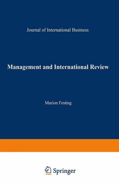 Produktbild: Management and International Review