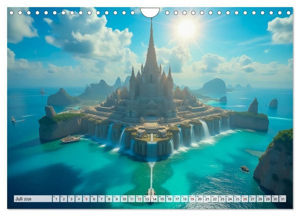 Produktbild: Fabelhafte Orte &ndash; Landschaften aus M&auml;rchen und Sagen (Wandkalender 2026 DIN A4 quer), CALVENDO Monatskalender