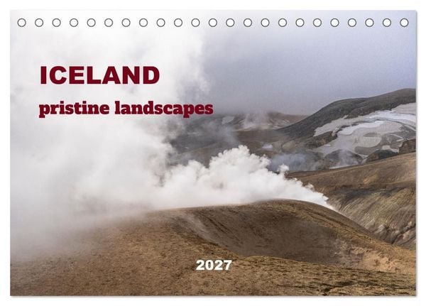 Produktbild: ICELAND pristine landscapes (Desk Calendar 2027 DIN A5 landscape), CALVENDO 12 Month DeskCalendar