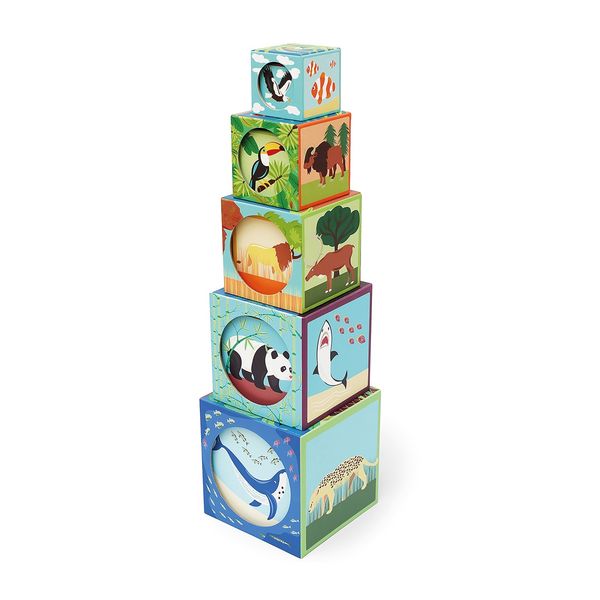 Produktbild: SCRATCH - Stapelspiel Pyramide Zootiere